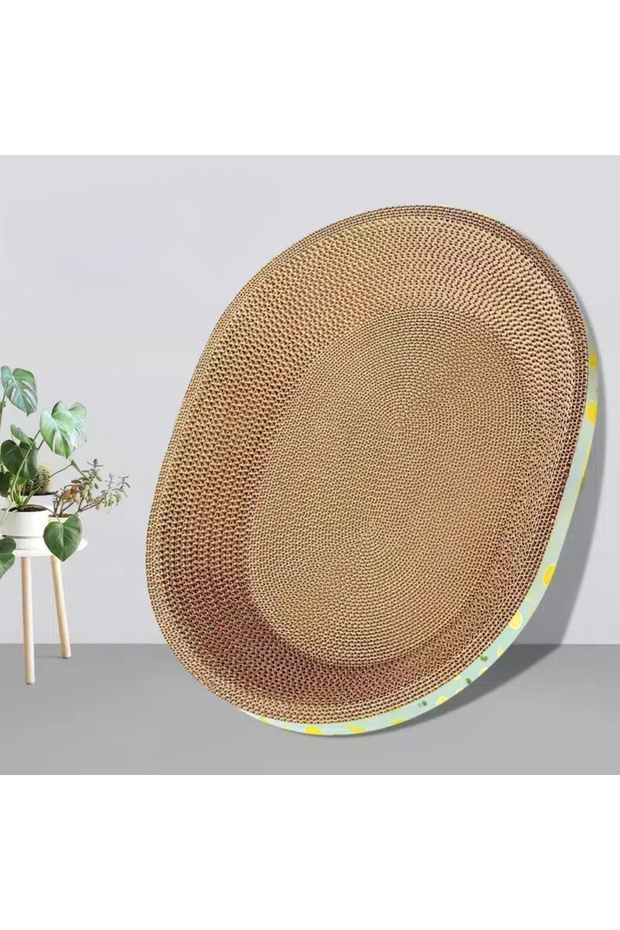 Cardboard Cat Scratchers Round Shape Scratching Bed Scratch Lounge for kitten play scratch - 6