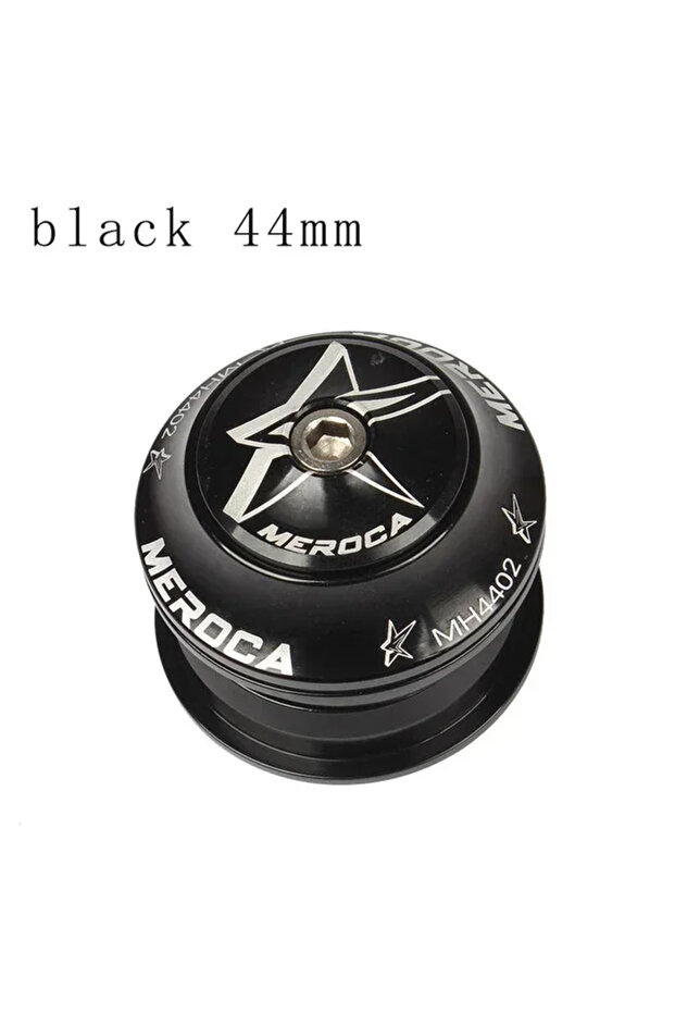 Black 44mm MEROCA Bicycle Headset 44-44mm Ultralight Seal Bearing 1 1/8 Integrated Steering Front Fo
