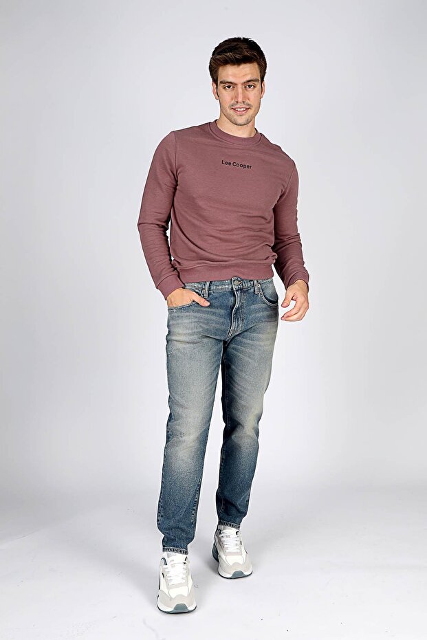 Normal Bel Slim Tapered Men's Denim Trousers 251 Lcm 121036 London Francesca Blu