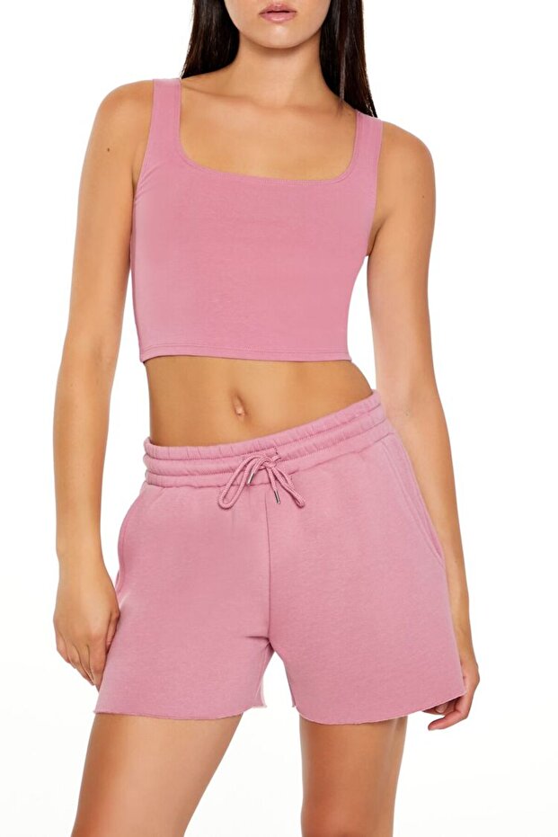 Pamuk Karışımlı Crop Atlet - 2