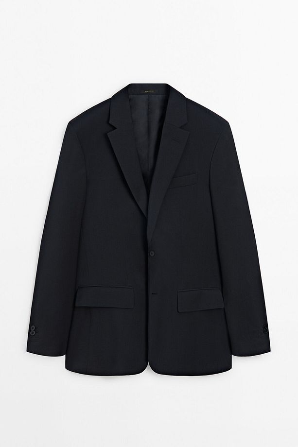 %100 yün klasik blazer - 5