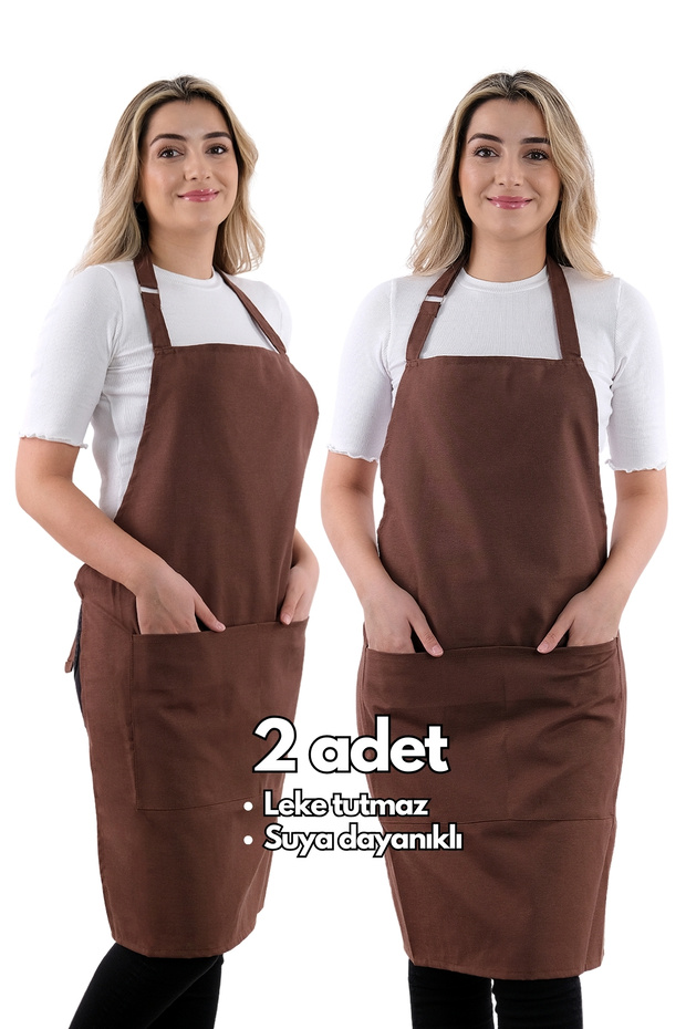 قطعتان من مريلة المطبخ البسيطة القابلة للتعديل - 1