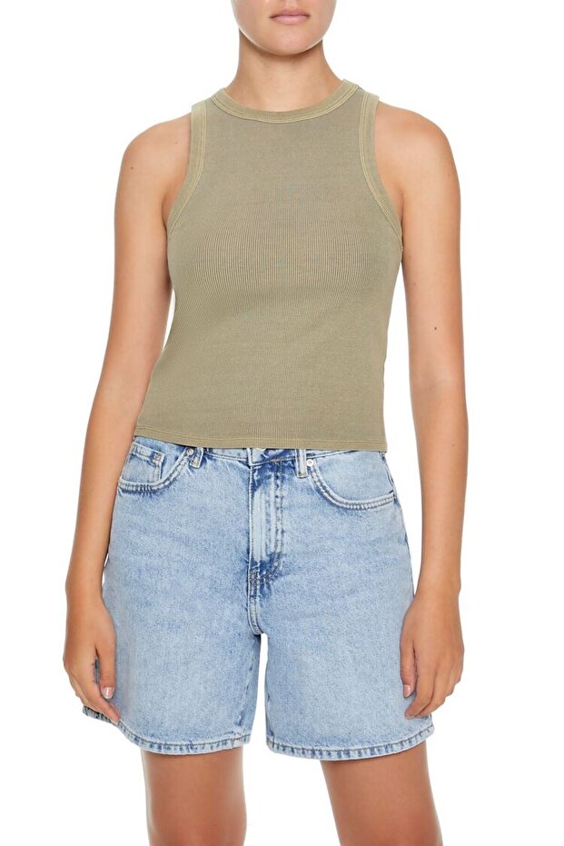 Fitilli Örgü Atlet - 2