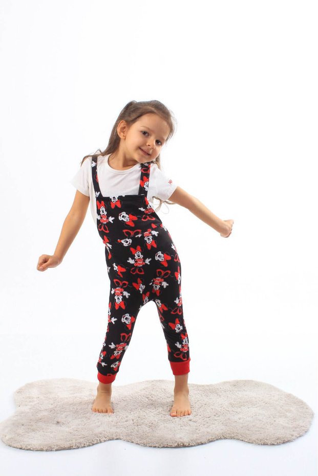 Girls' Overalls with Minnie Print - 1-5 Years, t Shirt, 13939