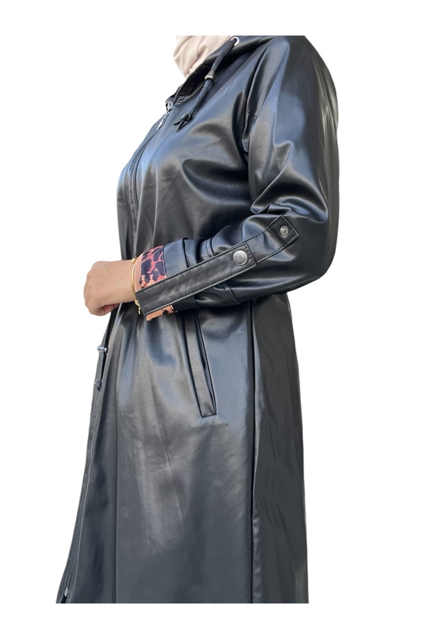 Kadın Cepli deri ceket - 5