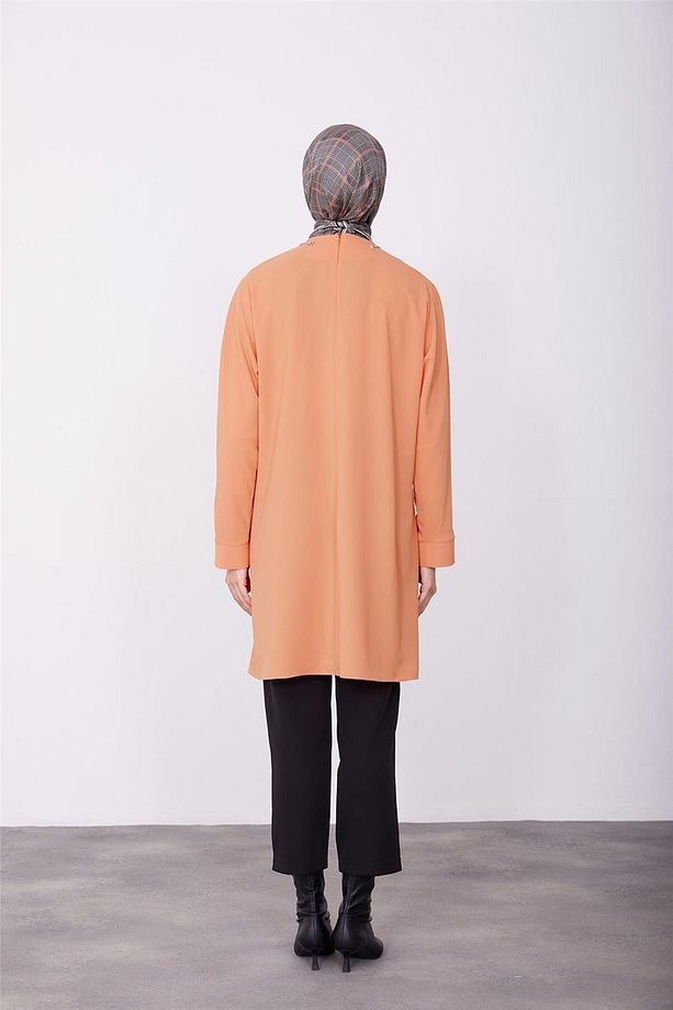 Logolu Zincirli Tunik 23k4702 Mandarin - 4