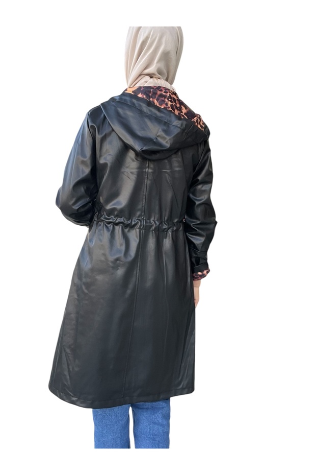 Kadın Cepli deri ceket - 6