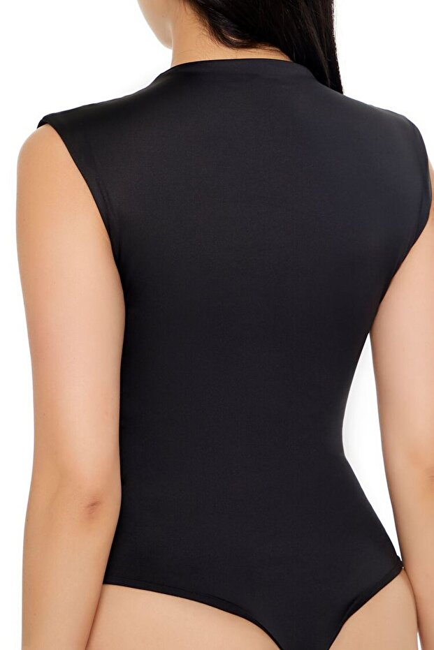 Drape Detaylı Bodysuit - 5