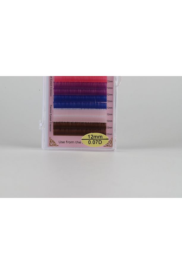 Renkli Ipek Kirpik 0.07 mm D Kıvrım 12 mm - 5