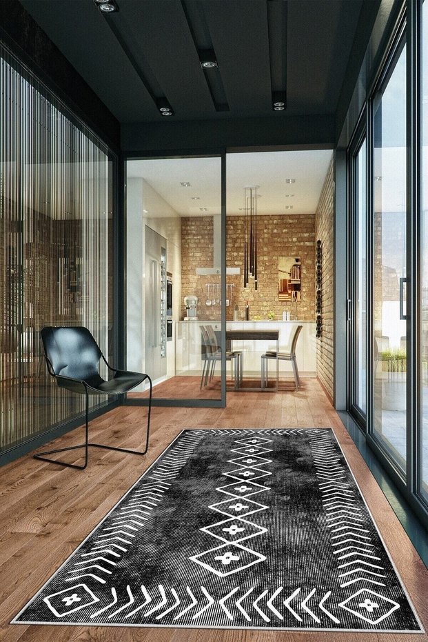 Digital Print Washable Non-Slip Sole Living Room Rug Kitchen Rug Runner Rug and Bath Mat