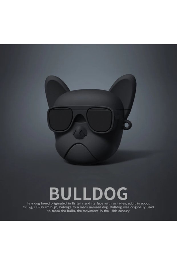 For Airpods Pro 2 Bulldog -1 Cute Cartoon 3D Bulldog Dog Earphone Case for Airpods 3 2 1 Pro2 3rd Ge