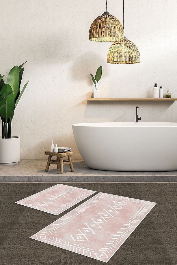 Dijital Baskı Yıkanabilir Kaymaz Taban Salon Halısı Mutfak Halısı Yolluk Ve Banyo Paspası - 4