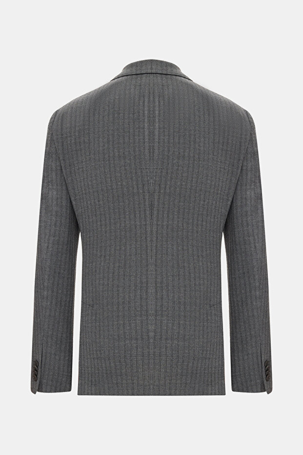 ANTRASİT DÜĞMELİ CEKET - 2