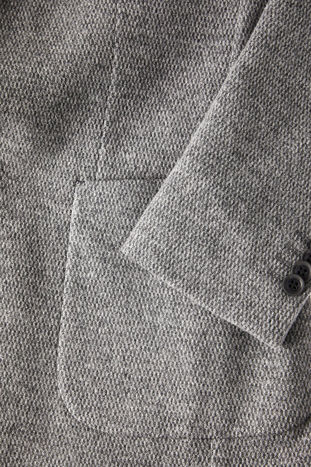 GRİ DÜĞMELİ CEKET - 4