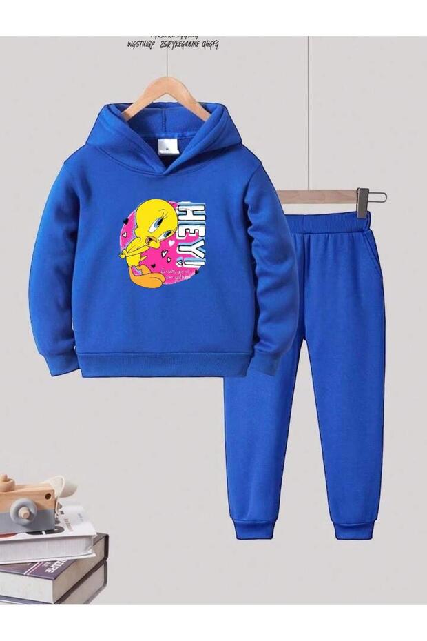 Children's Tracksuit Set Hey Printed Unisex Oversize Pattern