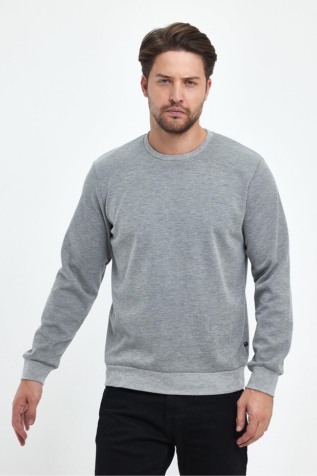 نمط المطر للرجال برقبة دائرية - 3