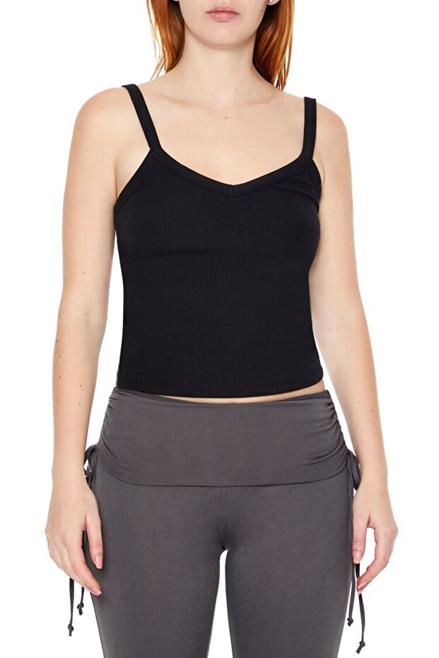 Dikişli V-Yaka Askılı Atlet - 2