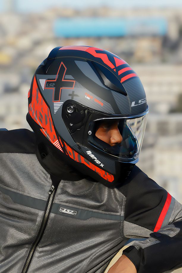 RAPID 2 XTREET MAT SİYAH-KIRMIZI KASK - 6