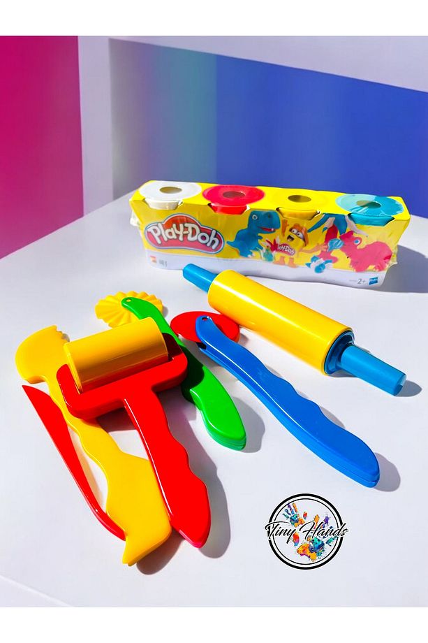 Oyun Hamuru Şekillendirme Seti Oyun Hamuru Kesme Sti 6 Parça Şekil Verme - 4'lü Play-Doh Oyun Hamuru - 1