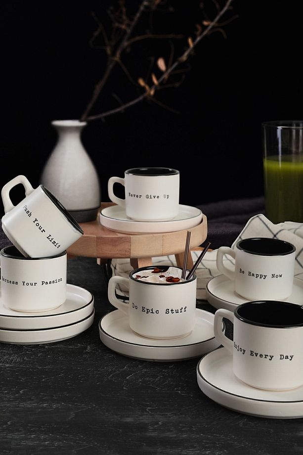 Motto Stackable Çay Takımı 12 Parça 6 Kişilik - 3