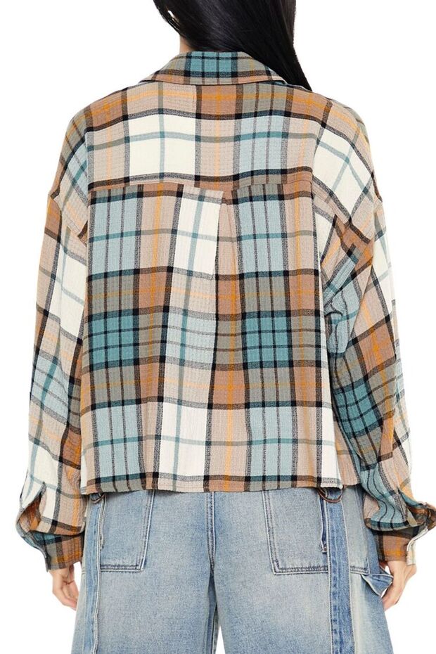 Kareli Boxy Gömlek - 5