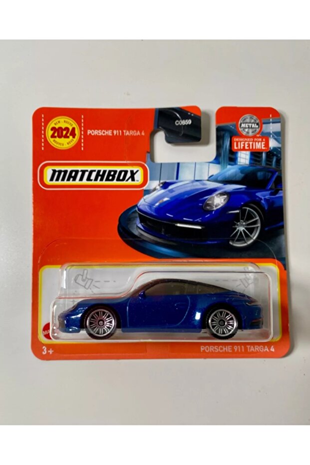 2024 Series Matchbox Porsche 911 Targa 4 Navy Blue 1/64 Toy Car Collection Model