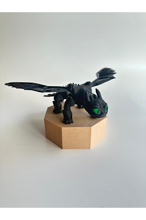 Dişsiz (TOOTHLESS) Ejderhanı Nasıl Eğitirsin Figür - Gecenin Öfkesi - 20cm Siyah - 3