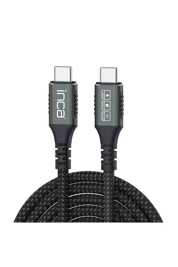 Itct-40 Usb4 8k@60hz Thunderbolt 4/3 40 Gbps Pd240w Type-c To Type-c Kablo -1.0m - 1
