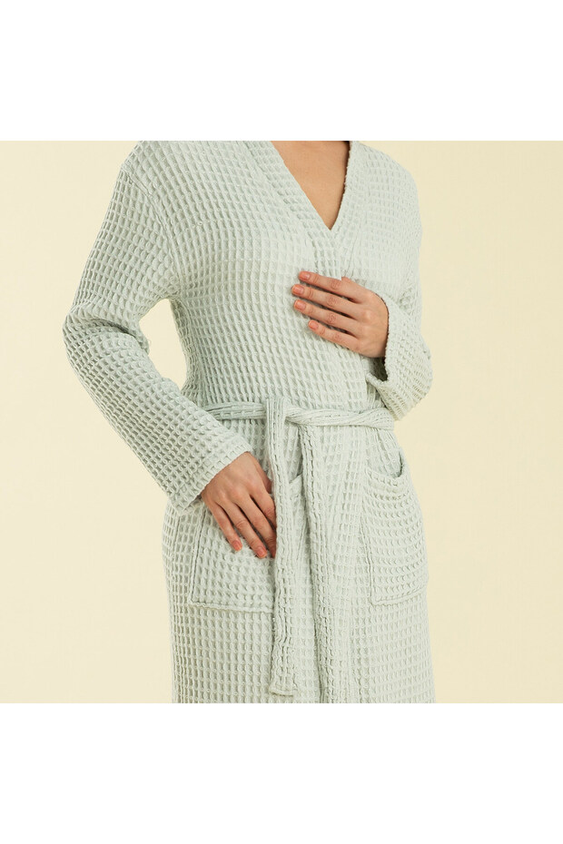 Gofre Unısex Bornoz Okyanus - 5