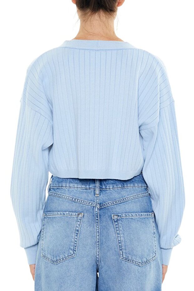 Fitilli Crop Hırka - 3