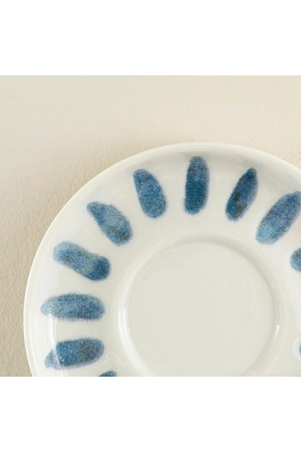 Seaside Çay Tabağı Mavi/Beyaz - 4