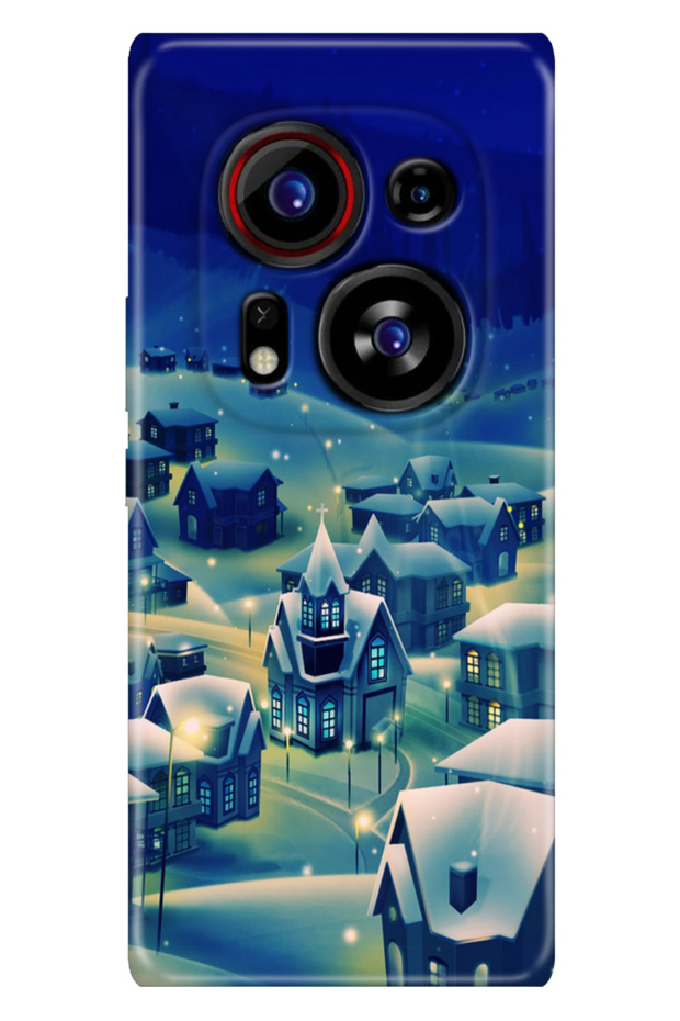 جراب Phantom X2 Pro منقوش من مادة TPU السيليكون Cold Village
