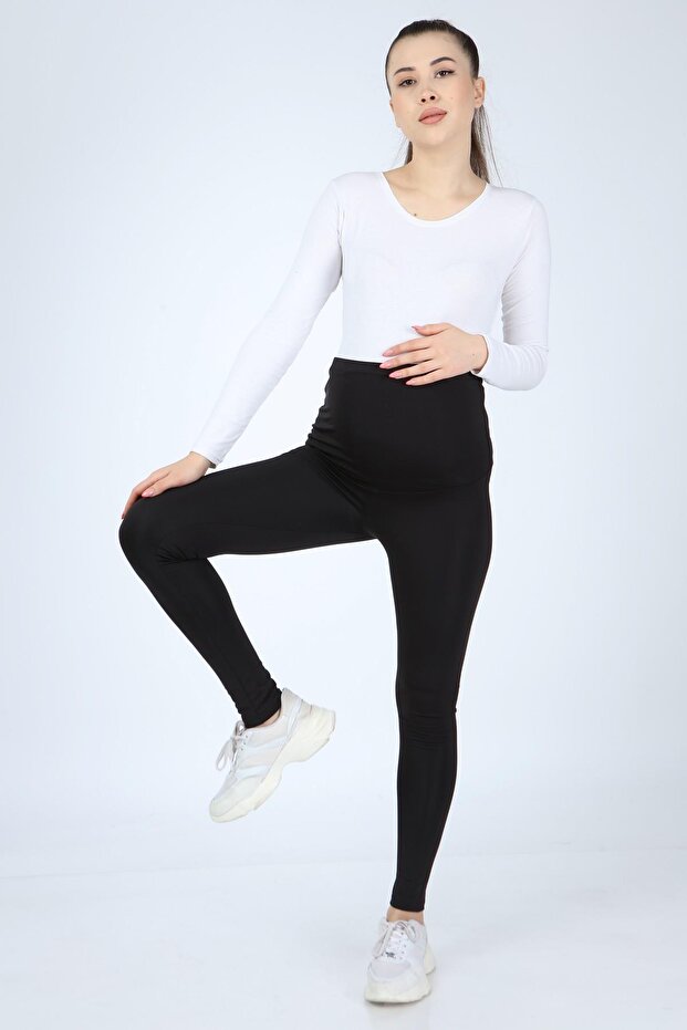 Adjustable Waist Winter Shiny Wool Diving Pregnancy Tights