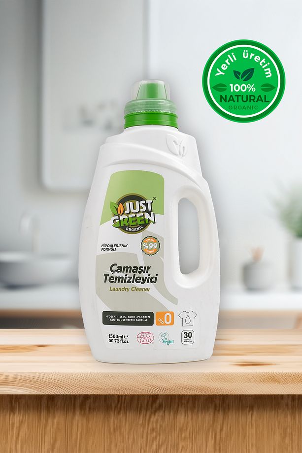 Bitkisel Çamaşır Deterjanı, %100 Bitkisel, Doğal Ve Güçlü Deterjan, 30 Yıkama,1500 Ml.yerli Üretim - 7