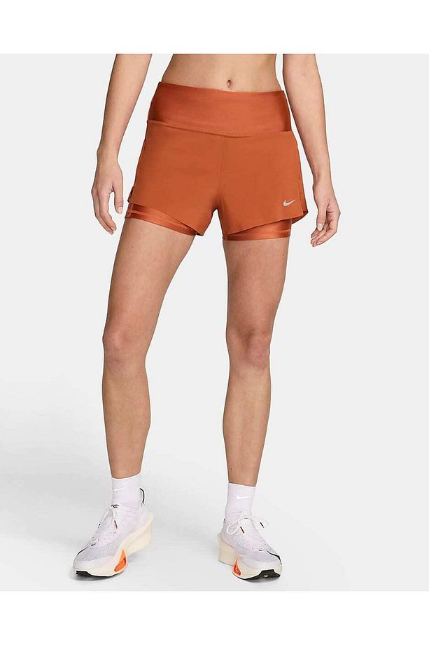 Dri-Fit Swift Mid-Rise 8cm (approx.) 2-in-1 Running Kadın Şort stilim spor - 6