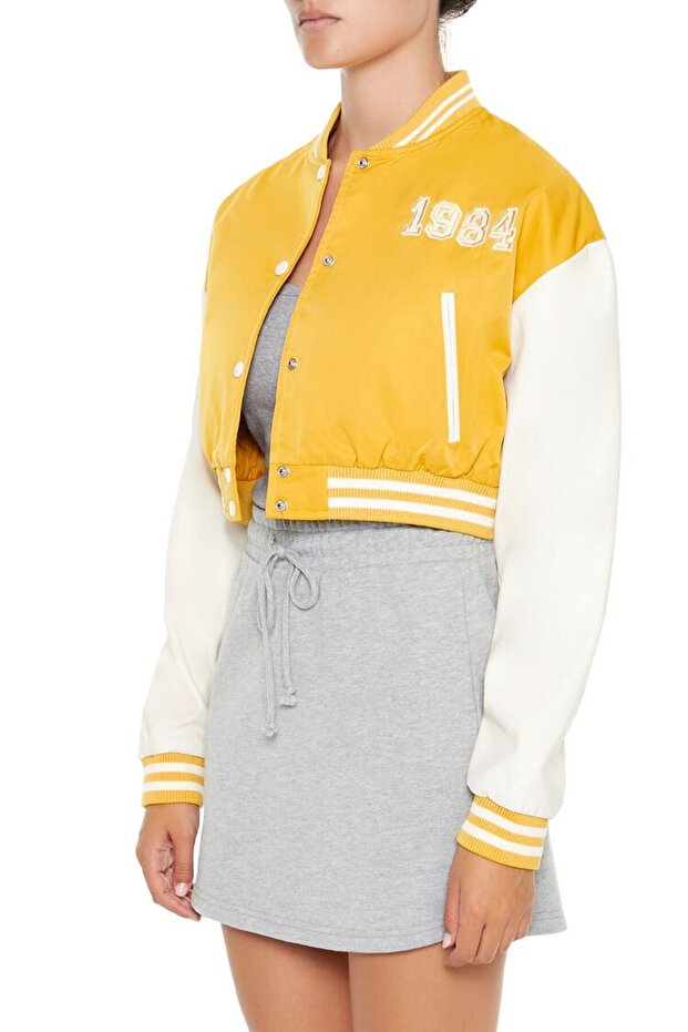 Crop Bomber Ceket - 2