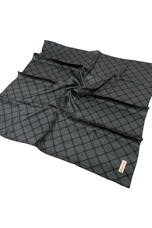 Silk Scarf - 8902438-971 Anthracite Twill