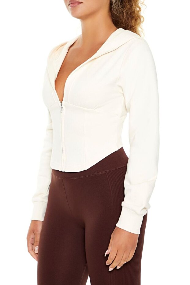 Active Fermuarlı Hoodie - 4