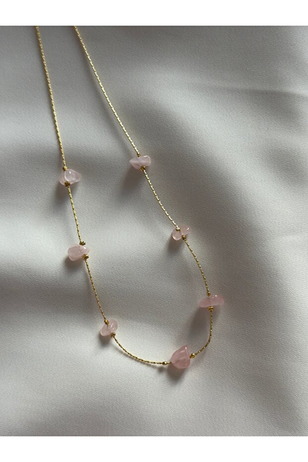 Pembe Kuvars Aşk Kolyesi - 2