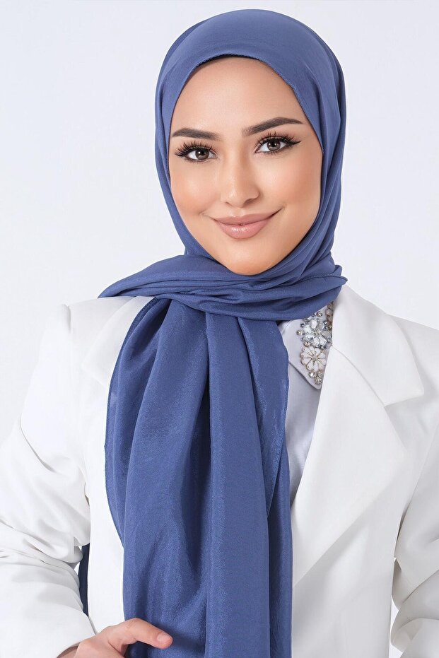 شال بريسا فوال - نيلي غامق