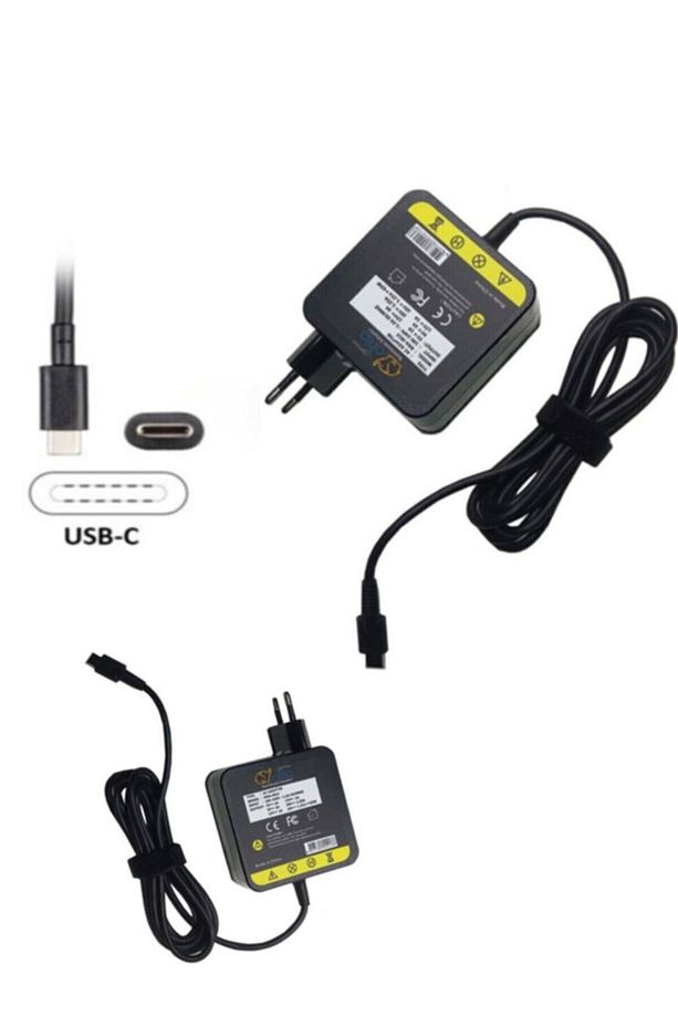 XPS 13 9365 9370 Type-c Laptop Adaptörü, Şarj Aleti Cihazı Type-C, USB-C 20V 65w - 1