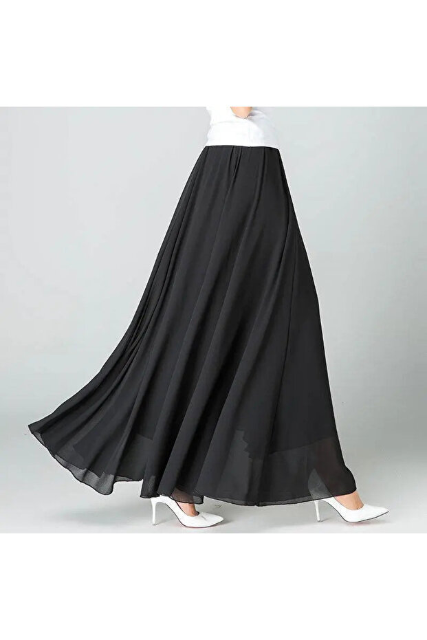 İpek Şifon Etek Astarlı - 1