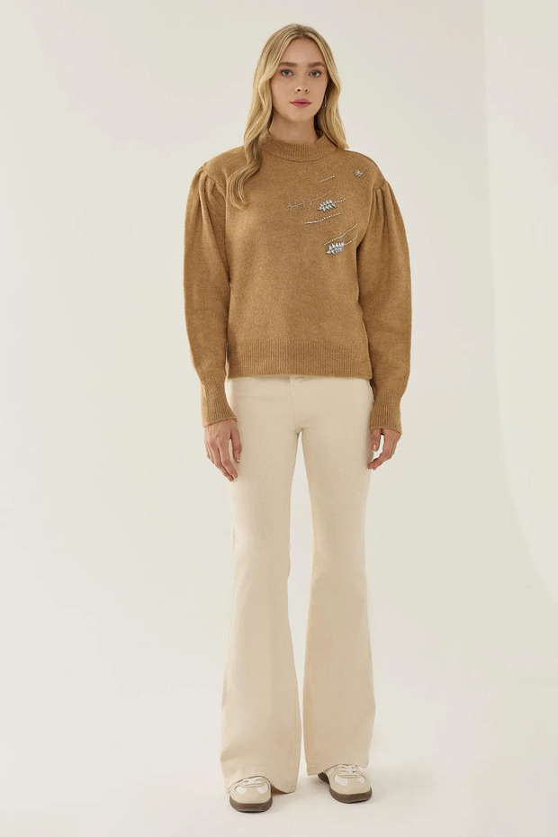 Nakışlı Triko Kazak - 3