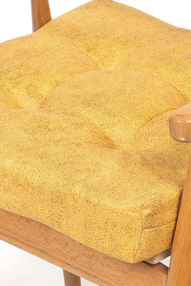 Sandalye Minderi Bahçe-balkon Minder 50x50x8cm 4 Adet Sarı - 3