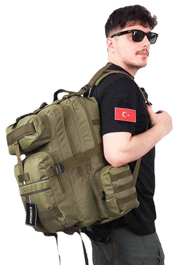 42 Lt Tactical Backpack with Velcro Side Pockets - Functional Outdoor Bag