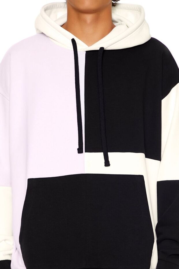 Drawstring Colorblock Hoodie - 3