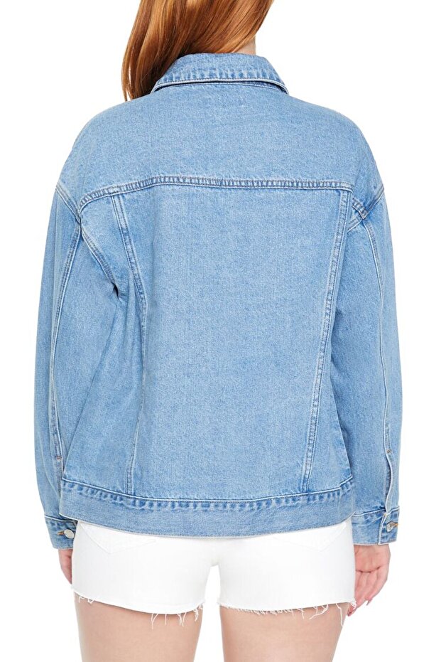 Oversize Trucker Kot Ceket - 6