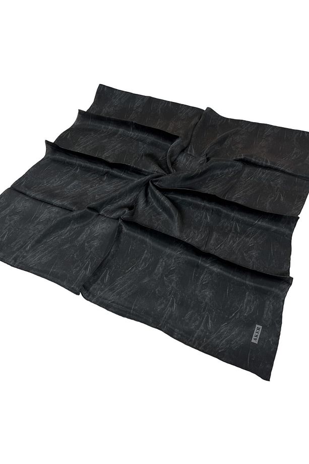 İpek Eşarp - 8924713-911 Siyah Twill - 1