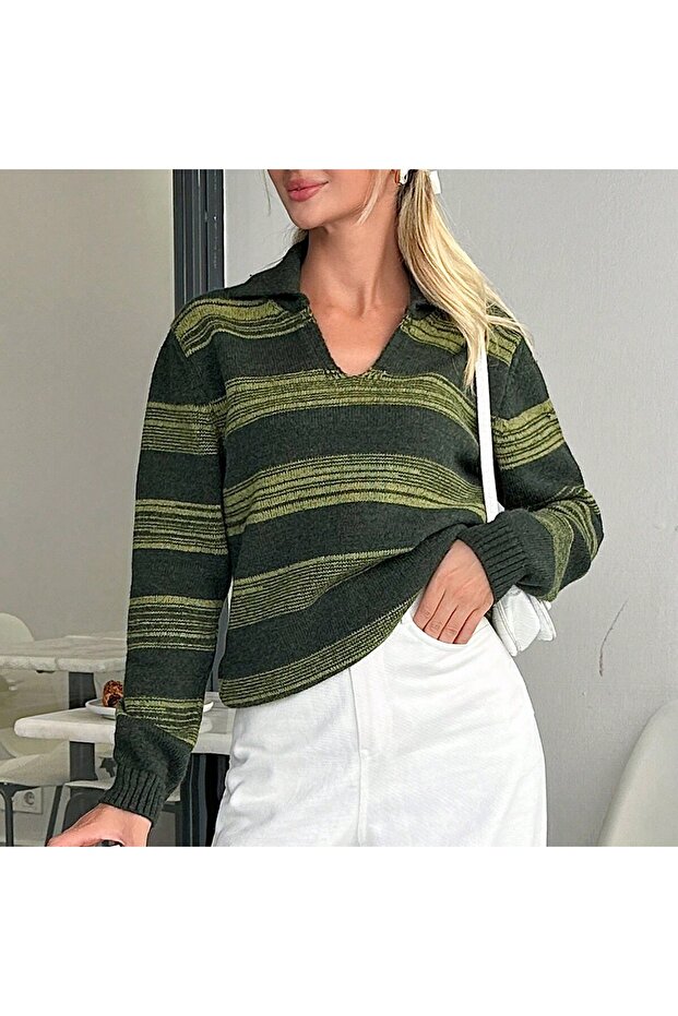 طوق بولو أخضر داكن حبل مخصص - 3