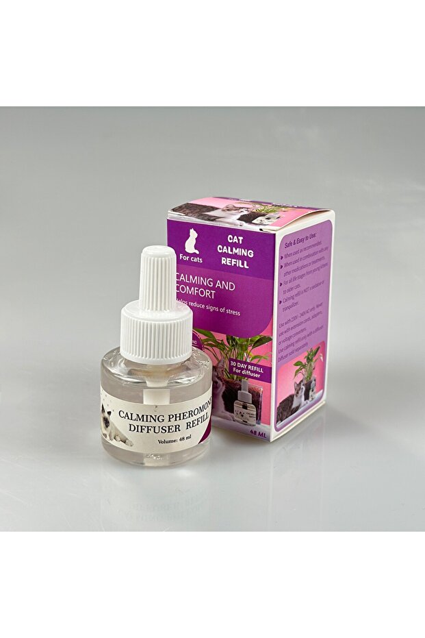 48ML Pheromone Diffuser For Cats Cat Pheromone Plug-In Relaxants Start Kit Refill Calming Spray F... - 5